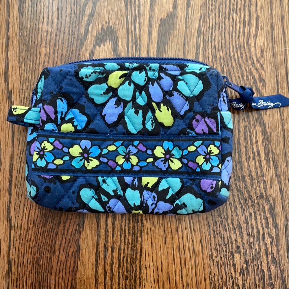 Vera Bradley Indigo Pop Makeup Bag